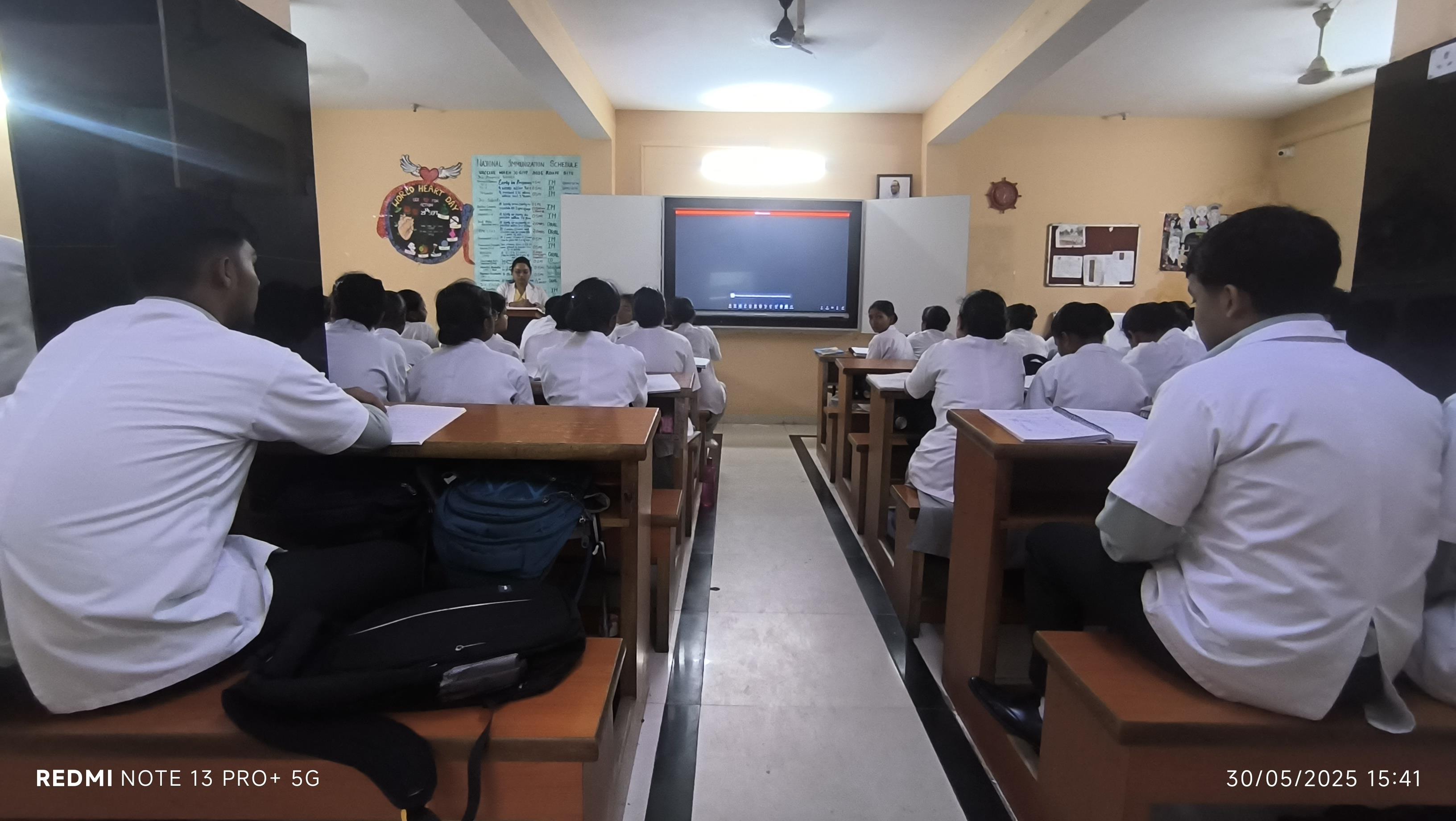 Student nurses in ward